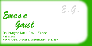 emese gaul business card